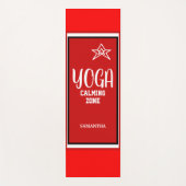 紅白星ヨガ落ち着きゾーン ヨガマット (正面)