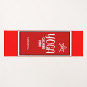 紅白星ヨガ落ち着きゾーン ヨガマット (正面(横))