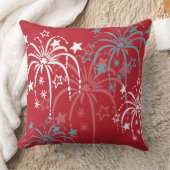 紅白花火・青花火7月枕4日 クッション (ブランケット)
