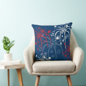 紅白花火・青花火7月枕4日 クッション (椅子)