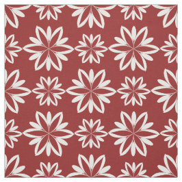 紅白花花花模様地 ファブリック