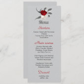 紅白花葉銀結婚の メニュー (正面/裏面)