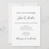 紅白蘭の命日 招待状 (裏面)