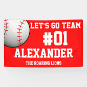 紅白野球チームの精神 横断幕 (横)