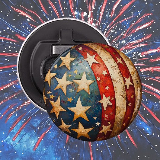 紅白青の愛国心 栓抜き