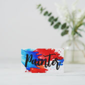 紅白青の画家 名刺 (スタンド正面)