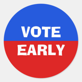 紅白青の選挙早期選挙 ラウンドシール