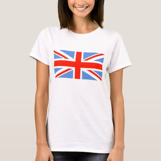 紅白青ユニオンジャック英国国旗 Tシャツ (正面)