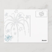 紅白青花火7月4日はがき ポストカード (裏面)