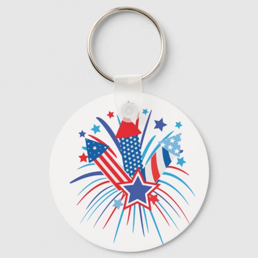 紅白青花火 キーホルダー (正面)