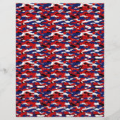 紅白青迷彩柄折り紙紙 (裏面)