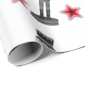 紅白黒星くるみ割り兵士 ラッピングペーパー (ロールコーナー)