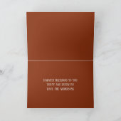 紅秋のカエデの葉の収穫エレガント素朴方法 シーズンカード (内部)