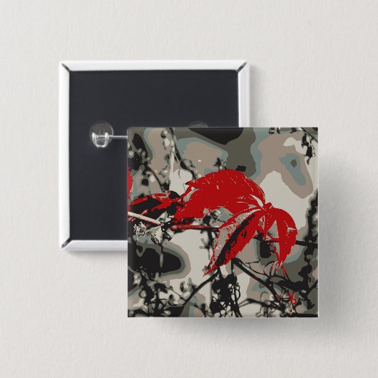 紅秋 缶バッジ (正面&裏面)