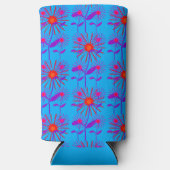 紅紫の花は青 スリム缶クーラー (正面)