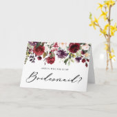 紅紫の花を持って下さい カード (黄色い花)