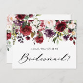 紅紫の花を持って下さい ポストカード (正面/裏面)