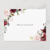 紅紫の花を持って下さい ポストカード (裏面)