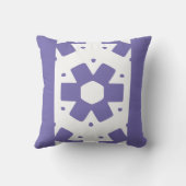 紅紫色のミニマル花 クッション (裏面)