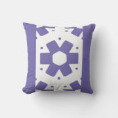 紅紫色のミニマル花 クッション (正面)