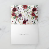 紅紫色の花を咲かせてお花を咲かせよ カード (内部)