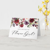 紅紫色の花を咲かせてお花を咲かせよ カード (黄色い花)