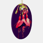 紅紫色の花 セラミックオーナメント (右)