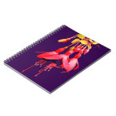 紅紫色の花 ノートブック (左側)