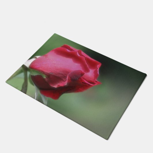 紅紫芽曲げ花 ドアマット (アングル)