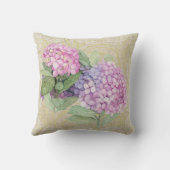 紅紫陽花・レースフローラヴィンテージ枕 クッション (裏面)