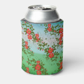 紅緑花文様 缶クーラー (缶裏面)