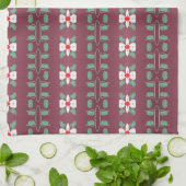 紅緑葉詳細手拭き梅 キッチンタオル (折り畳み)