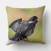 紅翼のブラックバードの歌 クッション (裏面)