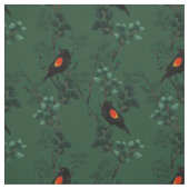 紅翼のブラックバードパターン ファブリック (見本)