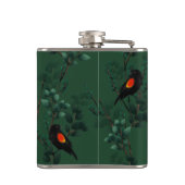 紅翼のブラックバードパターン フラスク (裏面)