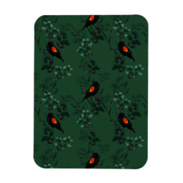 紅翼のブラックバードパターン マグネット