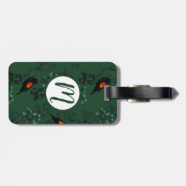 紅翼のブラックバードパターン ラゲッジタグ