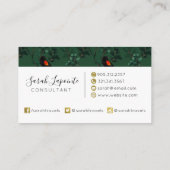 紅翼のブラックバードパターン 名刺 (裏面)