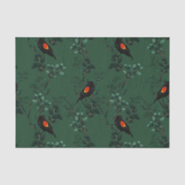 紅翼のブラックバードパターン 薄葉紙