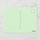 紅翼のブラックバードフォトポストカードを歌う ポストカード (裏面)