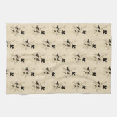 紅翼のブラックバード – オードボンのアメリカの鳥 キッチンタオル (横)