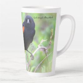 紅翼のブラックバード カフェラテマグ