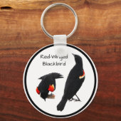 紅翼のブラックバード キーホルダー (正面)