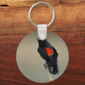 紅翼のブラックバード キーホルダー (正面)