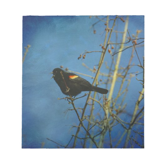 紅翼の黒鳥の歌 ノートパッド (正面)