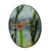 紅色と黒色のトンボ ダーツボード (正面右)