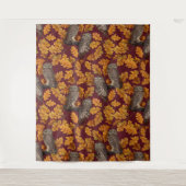 紅色に秋色あり タペストリー (正面)