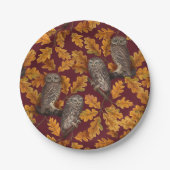 紅色に秋色あり ペーパープレート (正面)