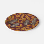 紅色に秋色あり ペーパープレート (アングル)