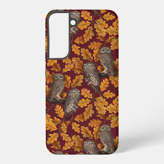 紅色に秋色あり SAMSUNG GALAXYケース (裏面)